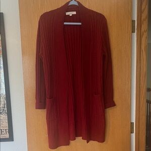 LOFT Red Women's Cardigan
